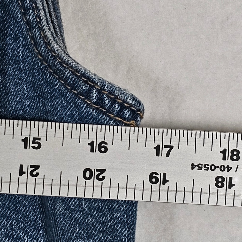 Mossimo Supply Co Womens Medium Wash Distressed Denim Vest Blue Size M F16740028 - Picture 5 of 10